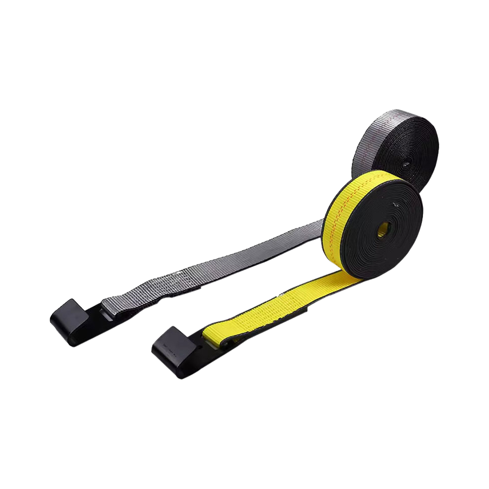 حزام ونش مقطورة عالي التحمل مقاس 2 × 30 بوصة مع خطاف مسطح