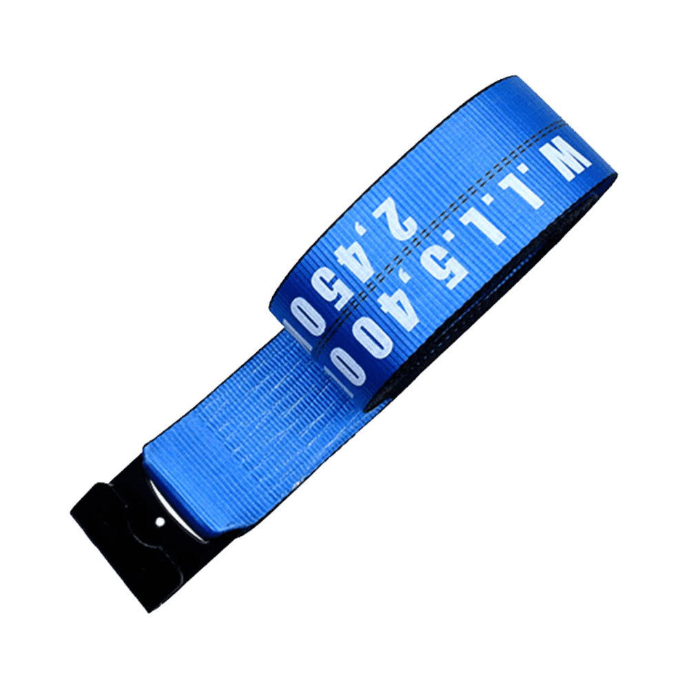 حزام ونش 4 × 27 بوصة مع خطاف مسطح