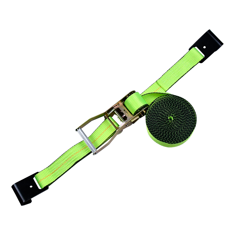 حزام سقاطة أخضر مقاس 10.16 سم × 76.2 سم مع خطافات مسطحة