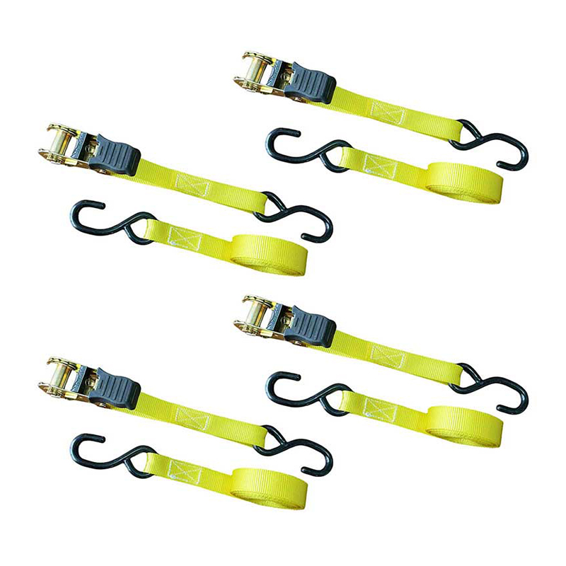 حزام سقاطة بمقبض إبهام متعدد الألوان مقاس 1 × 15 بوصة مع خطافات S مطلية بالفينيل