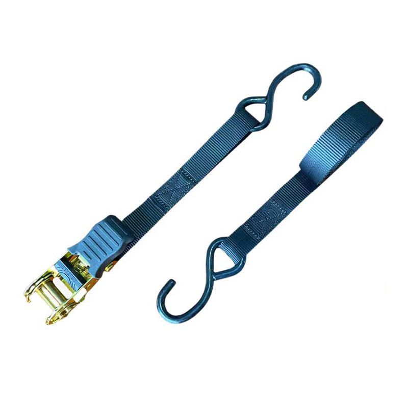 حزام سقاطة بمقبض إبهام متعدد الألوان مقاس 1 × 15 بوصة مع خطافات S مطلية بالفينيل