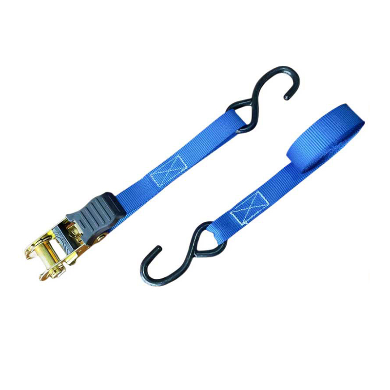 حزام سقاطة بمقبض إبهام متعدد الألوان مقاس 1 × 15 بوصة مع خطافات S مطلية بالفينيل