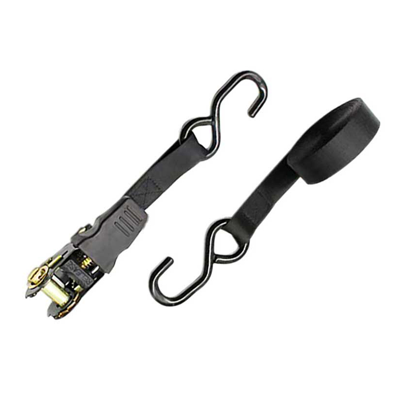 حزام سقاطة بمقبض إبهام متعدد الألوان مقاس 1 × 15 بوصة مع خطافات S مطلية بالفينيل