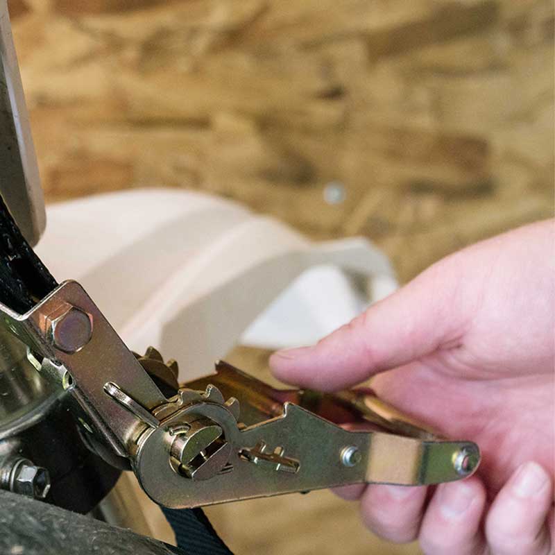 حزام سقاطة صغير للدراجة النارية مقاس 1 بوصة × 7 بوصة مع خطافات صغيرة