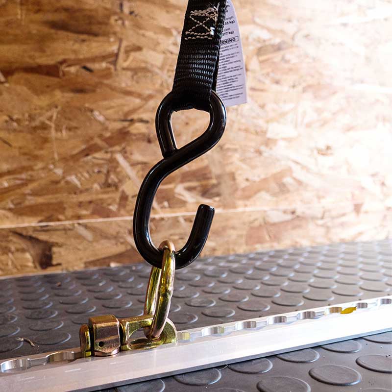 حزام سقاطة صغير للدراجة النارية مقاس 1 بوصة × 7 بوصة مع خطافات صغيرة