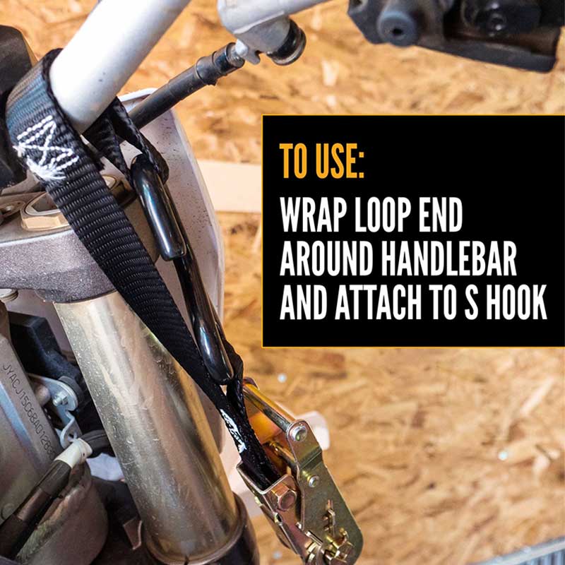 حزام سقاطة صغير للدراجة النارية مقاس 1 بوصة × 7 بوصة مع خطافات صغيرة