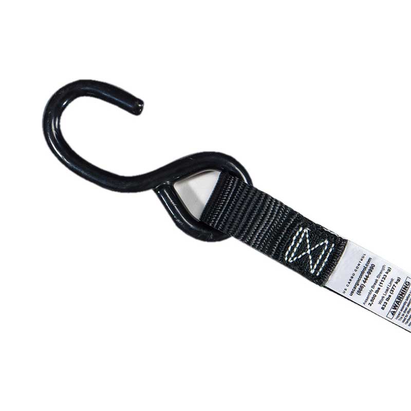 حزام سقاطة صغير للدراجة النارية مقاس 1 بوصة × 7 بوصة مع خطافات صغيرة