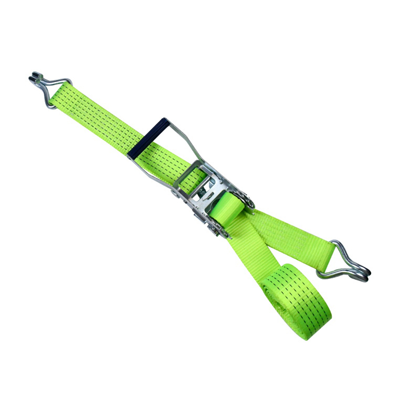 حزام بسقاطة بمقبض بلاستيكي من الزنك الأبيض 50 مم 5000 كجم مع خطافات مخلب