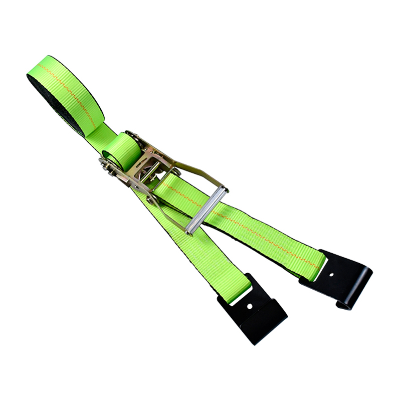 حزام سقاطة أخضر مقاس 10.16 سم × 76.2 سم مع خطافات مسطحة