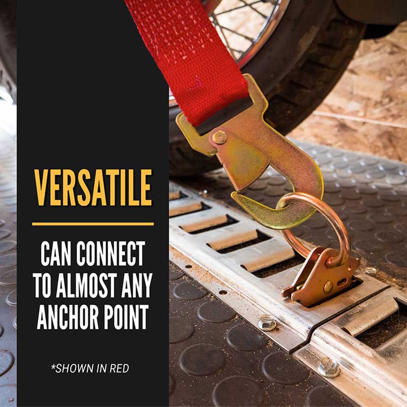 حزام سقاطة مقاس 2 × 27 بوصة مع خطافات مسطحة