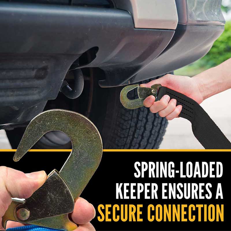 حزام سقاطة مقاس 2 × 27 بوصة مع خطافات مسطحة