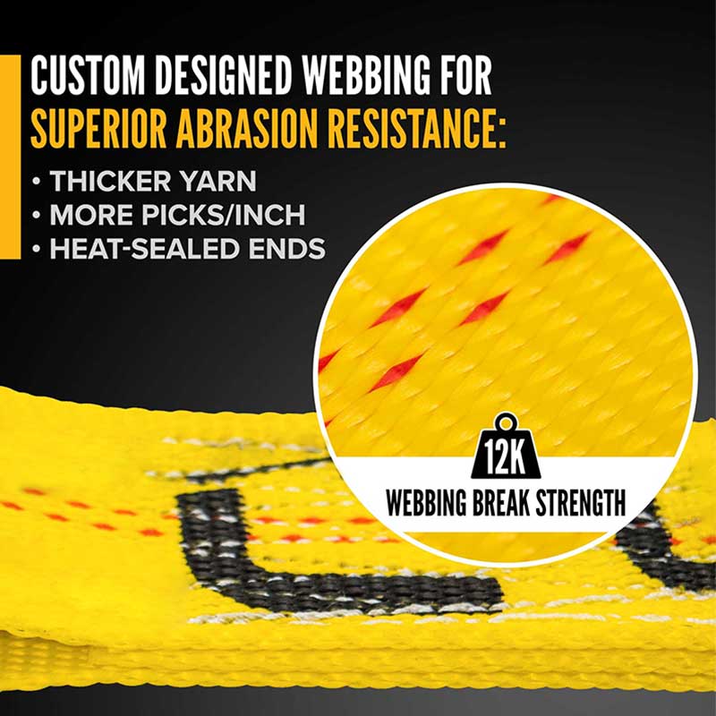 حزام سقاطة مقاس 2 بوصة × 30 بوصة مع حلقات على شكل حرف D