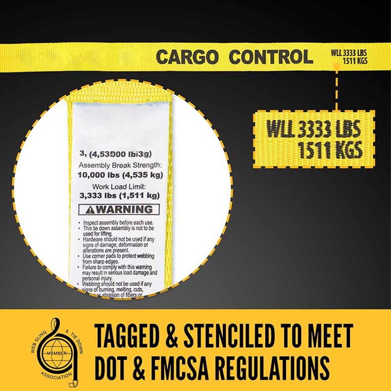 حزام سقاطة مقاس 2 بوصة × 30 بوصة مع حلقات على شكل حرف D