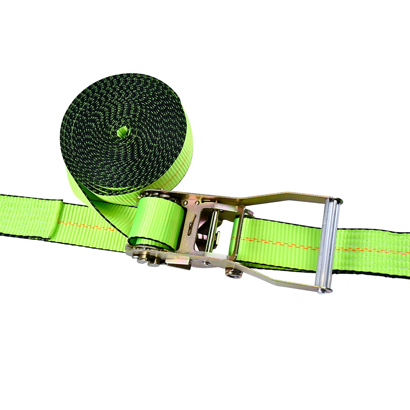 حزام سقاطة أخضر مقاس 10.16 سم × 76.2 سم مع خطافات مسطحة