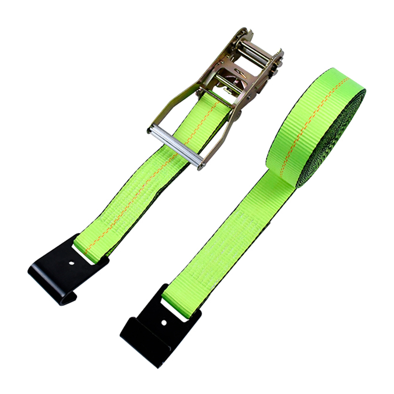 حزام سقاطة أخضر مقاس 10.16 سم × 76.2 سم مع خطافات مسطحة