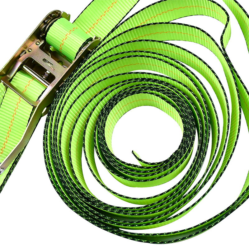 حزام سقاطة أخضر مقاس 10.16 سم × 76.2 سم مع خطافات مسطحة