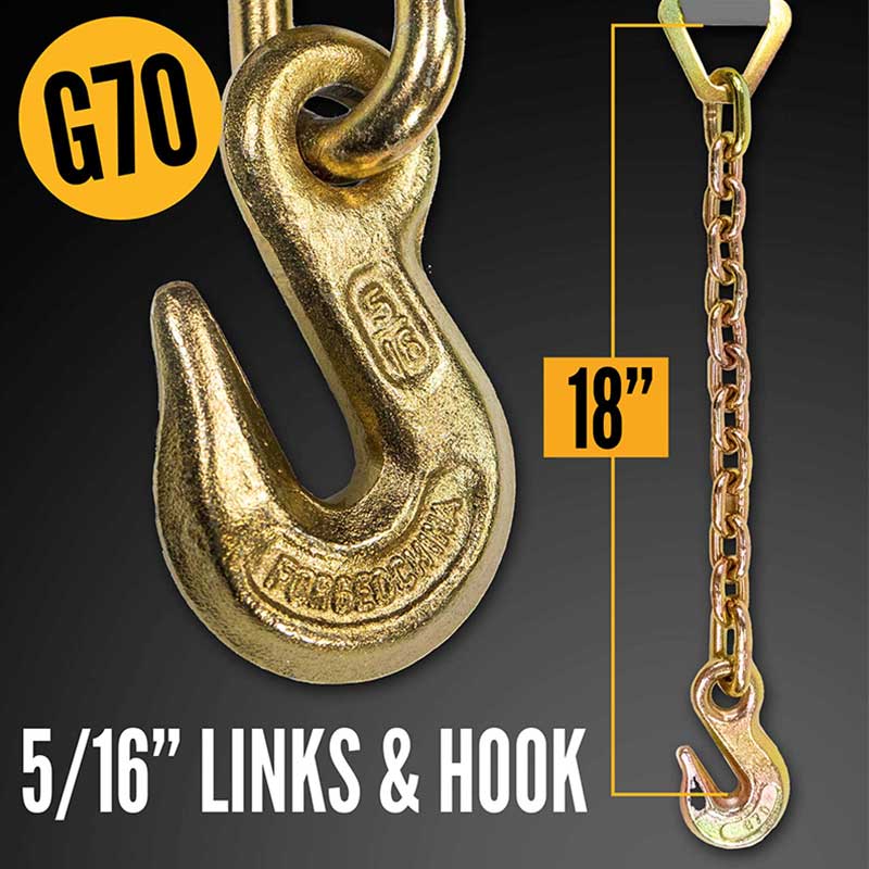 حزام سقاطة من بلاك لاين مقاس 2 × 30 بوصة مع وصلة سلسلة