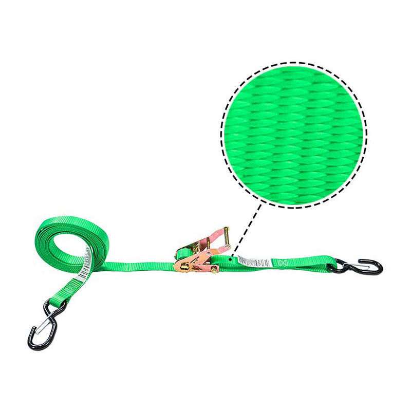 1''X 6' دراجة نارية عالية المتانة حزام السقاطة لأسفل مع حلقة مخيطة 12 بوصة