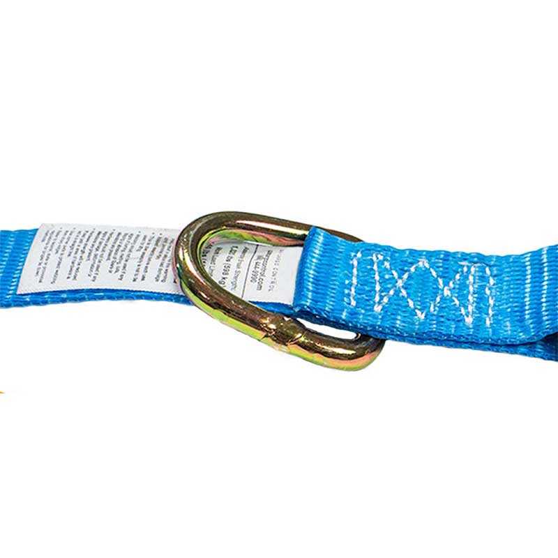 شعار مخصص 1 × 15 بوصة حزام سقاطة مع خطاف J وحلقة على شكل حرف D