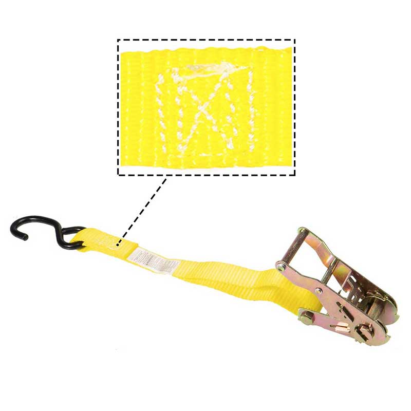 تخصيص المصنع حزام ربط حمولة الشاحنة مقاس 1 × 15 بوصة مع خطاف على شكل حرف S