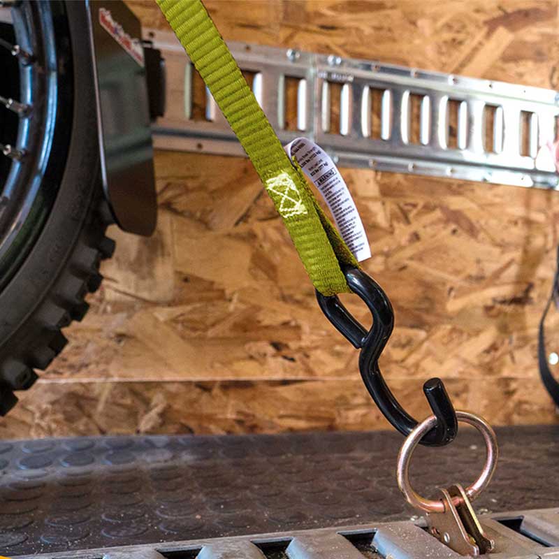 تخصيص المصنع حزام ربط حمولة الشاحنة مقاس 1 × 15 بوصة مع خطاف على شكل حرف S