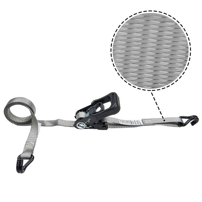 حزام سقاطة بمقبض مطاطي مقاس 1 × 15 بوصة مع خطافات سلكية مطلية بالفينيل