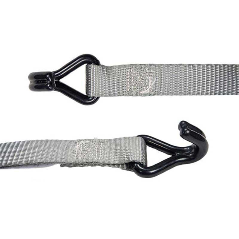 حزام سقاطة بمقبض مطاطي مقاس 1 × 15 بوصة مع خطافات سلكية مطلية بالفينيل