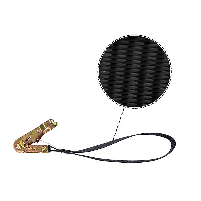 1''X 6' دراجة نارية عالية المتانة حزام السقاطة لأسفل مع حلقة مخيطة 12 بوصة