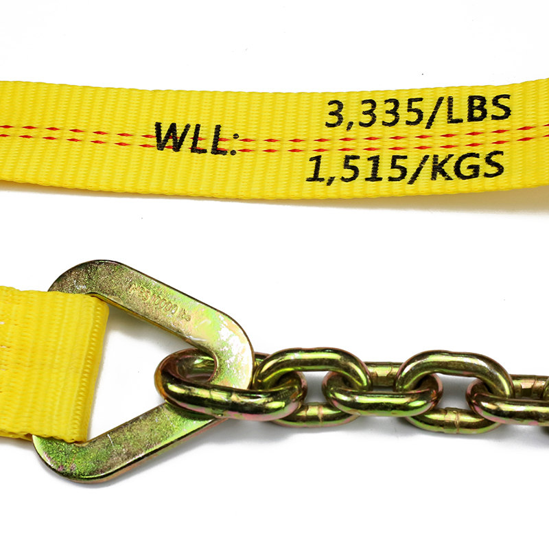 حزام سقاطة مزدوج الخط باللون الأحمر مقاس 2 بوصة مع امتداد مرساة السلسلة