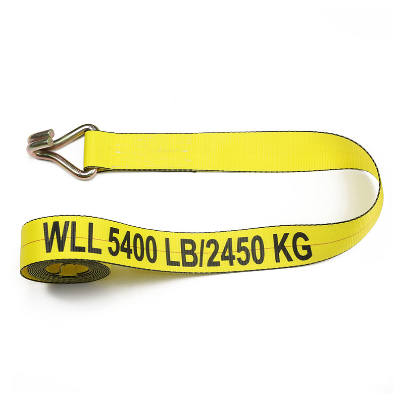 حزام بوليستر عالي الشد مقاس 3 بوصات لربط البضائع بسقاطة