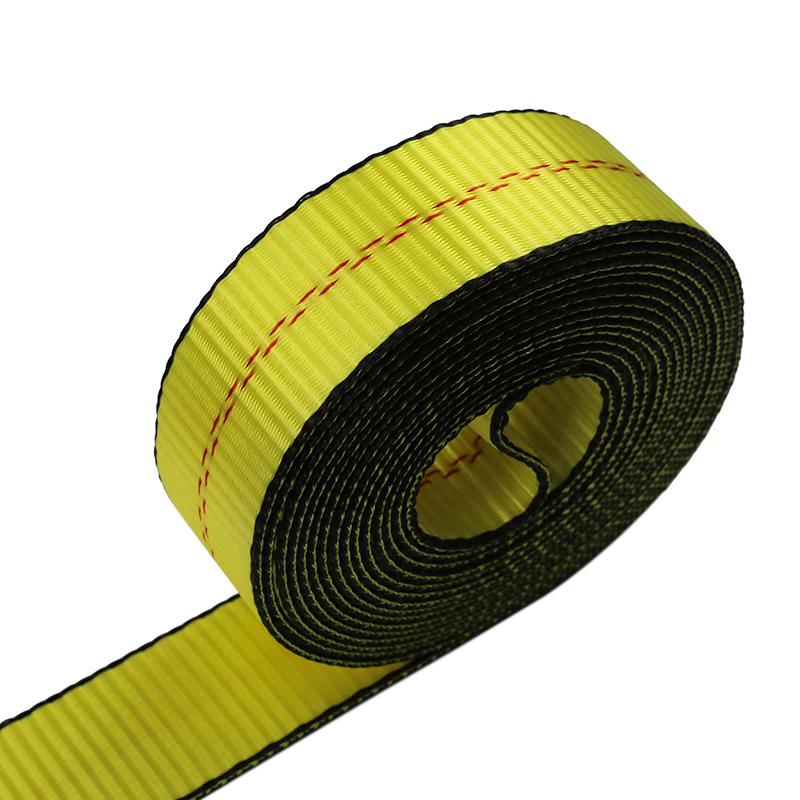 حزام بسقاطة للمقطورة بحواف سوداء متينة مقاس 5 سم مع خطافات ملتوية