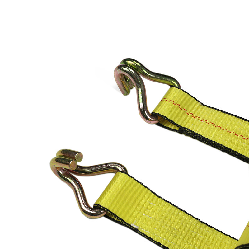 حزام بسقاطة للمقطورة بحواف سوداء متينة مقاس 5 سم مع خطافات ملتوية