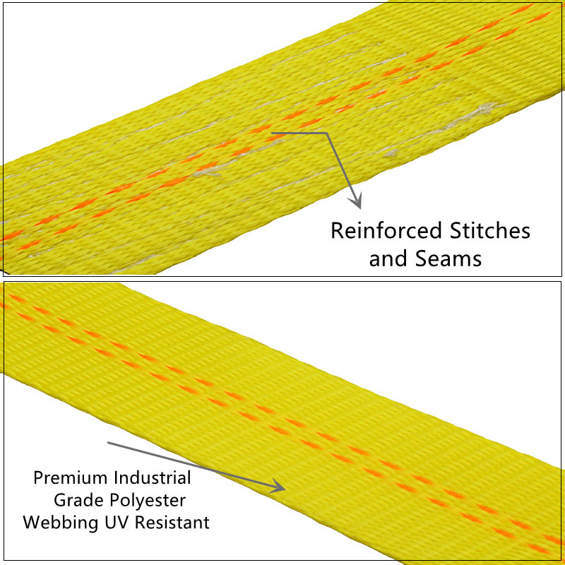 أشرطة العجلة مع حلقة على شكل حرف D بخطاف مسطح